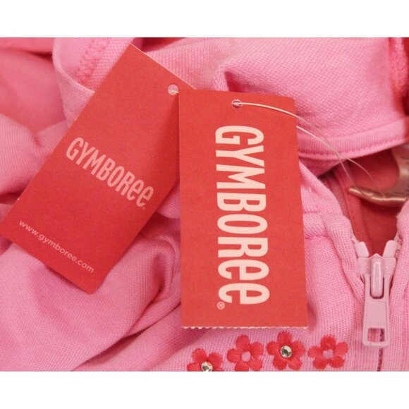 NEW 2007 Gymboree Spring Rainbow Zip up Hoodie 10 Flower Jacket Summer Embroider - Picture 5 of 5